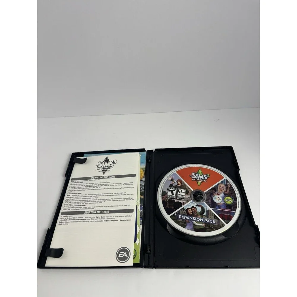 Sims 3: University Life PC DVD Windows Mac Expansion Pack Addon